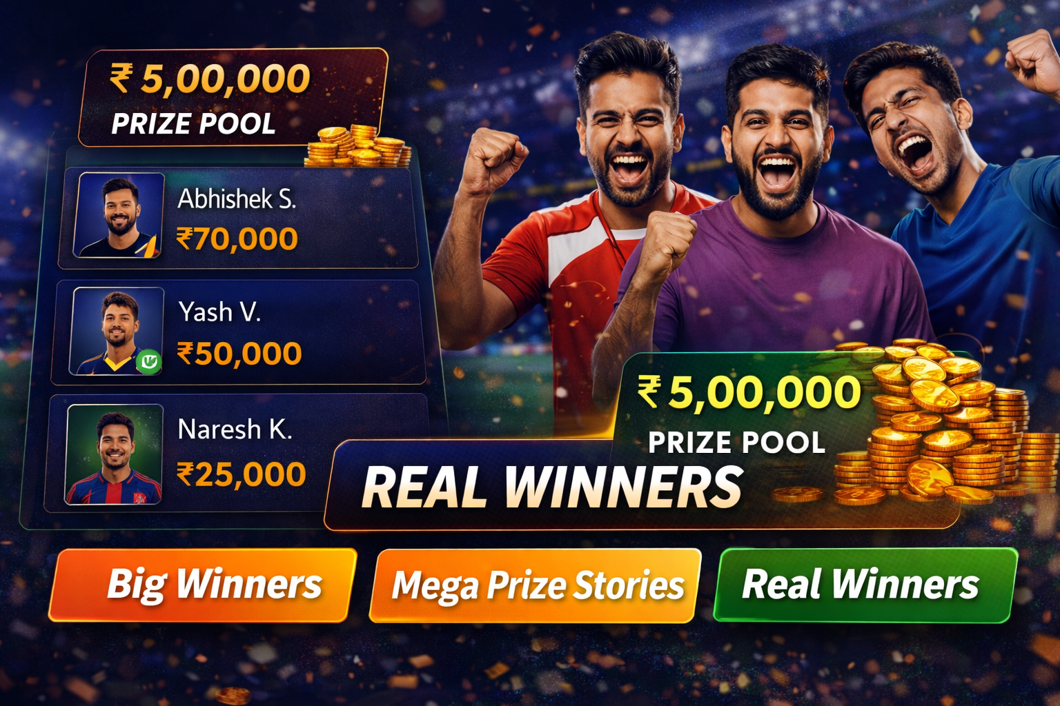 Come App 247 fantasy cricket result notes